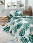 L'essentiel linge de maison Conjunto de piqué individual Monstera - Verde
